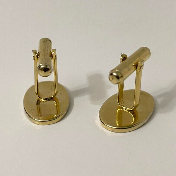 Vintage Mens Cufflinks 0.75 Inch Size Cuff Links - Picture 3 of 15